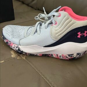 Under Armour Gray and Pink Athletic Shoes